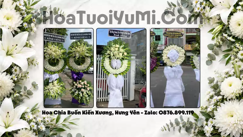 Đặt Vòng Hoa Đám Tang Tại Xã Kiến Xương, Tỉnh Hưng Yên