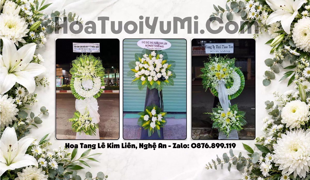 Đặt Vòng Hoa Tang Lễ Tại Xã Kim Liên, Tỉnh Nghệ An