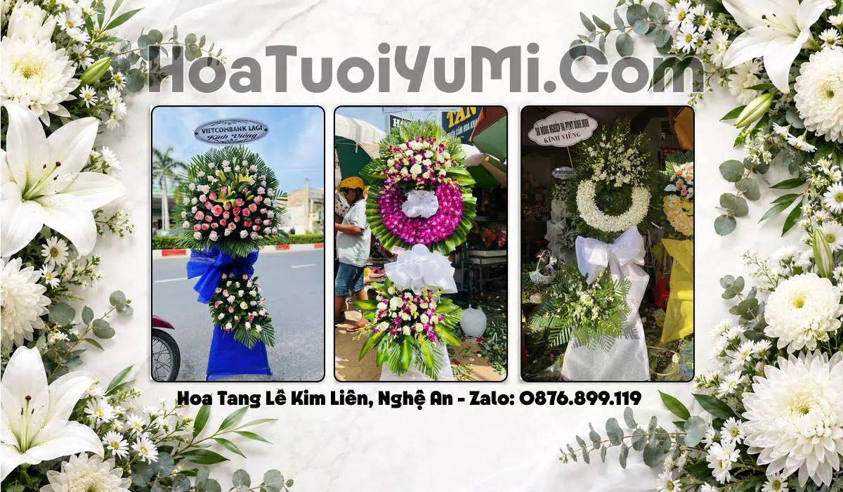 vòng hoa tang lễ tại Xã Kim Liên, Tỉnh Nghệ An