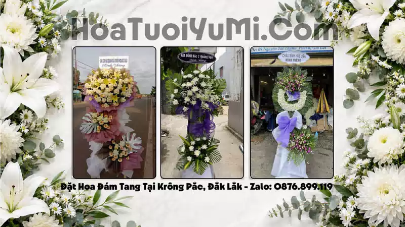 Đặt Vòng Hoa Chia Buồn Tại Xã Krông Pắc, Tỉnh Đắk Lắk