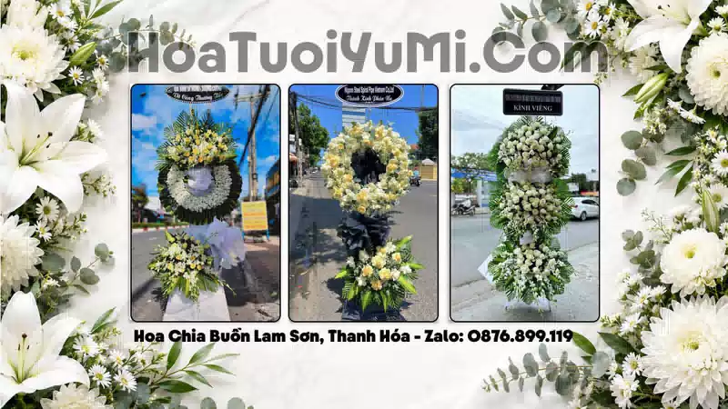 Vòng Hoa Viếng Xã Lam Sơn, Thanh Hóa - Giao Kịp Giờ