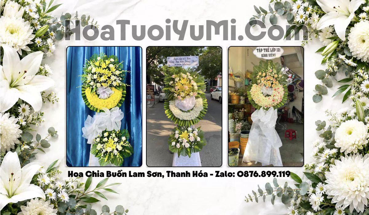 vòng hoa tang lễ Xã Lam Sơn