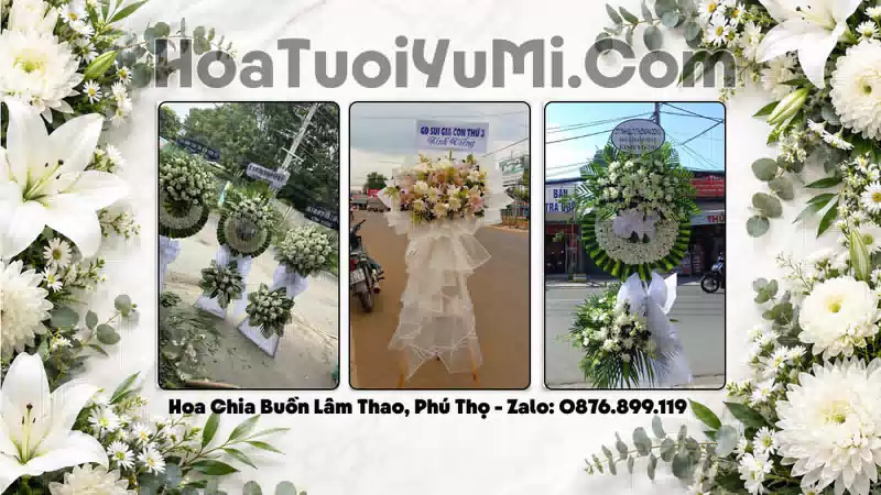 Vòng Hoa Viếng Xã Lâm Thao, Phú Thọ - Giao Kịp Giờ