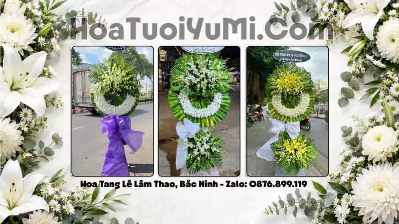 Đặt Vòng Hoa Tang Lễ Tại Xã Lâm Thao, Bắc Ninh