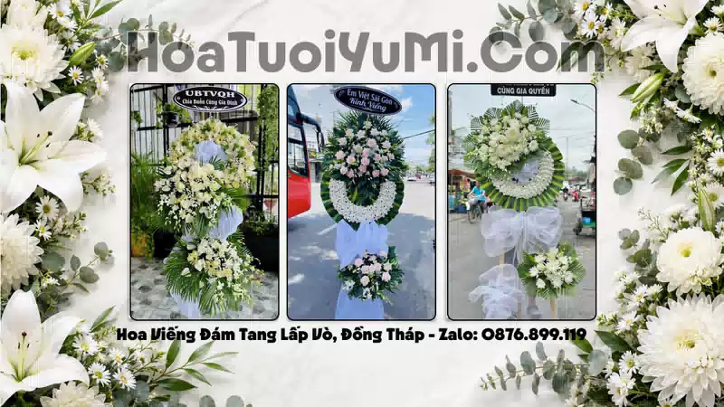 Đặt Vòng Hoa Tang Lễ Tại Xã Lấp Vò, Đồng Tháp