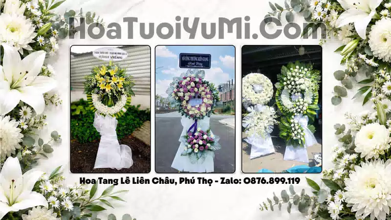 Đặt Vòng Hoa Tang Lễ Tại Xã Liên Châu, Tỉnh Phú Thọ