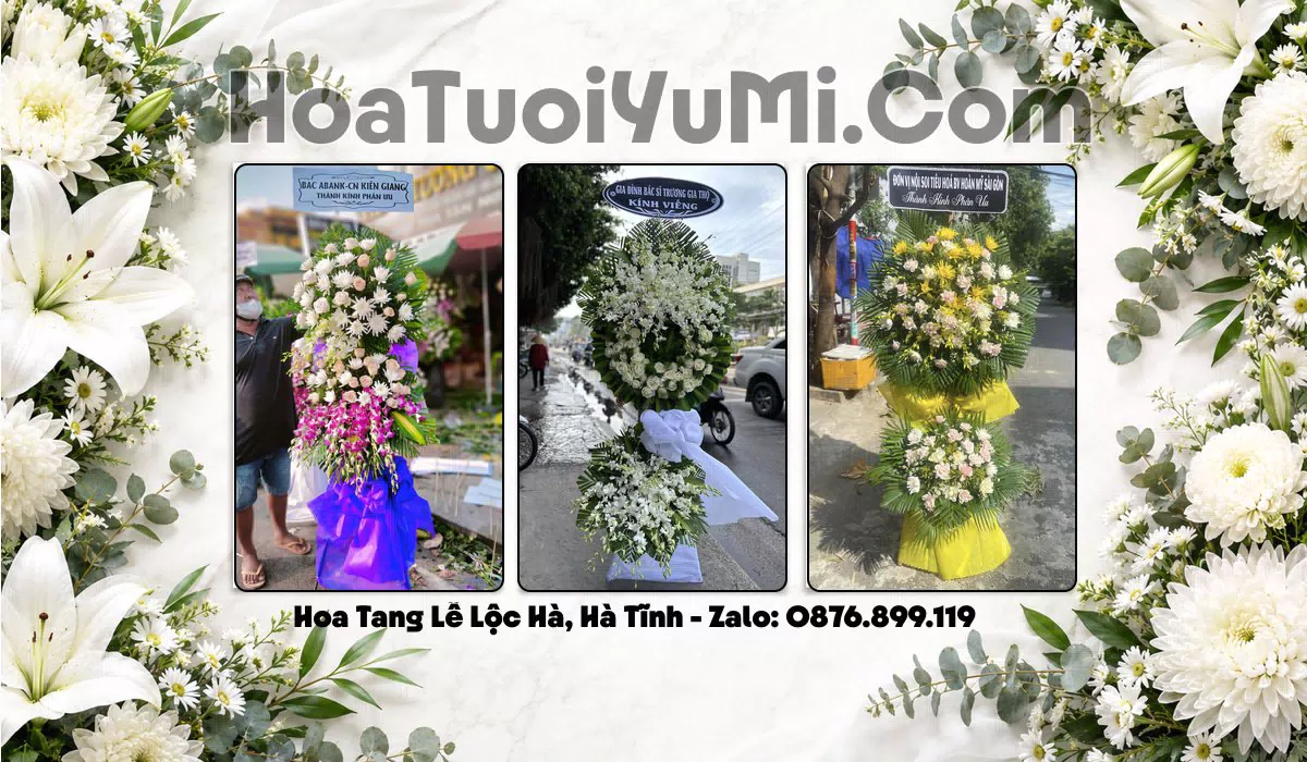 Đặt Vòng Hoa Đám Tang Tại Xã Lộc Hà, Tỉnh Hà Tĩnh