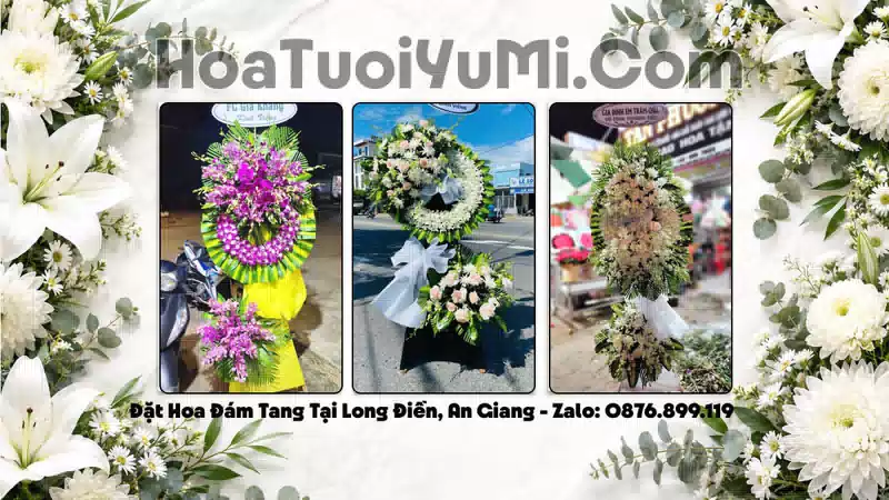 Vòng Hoa Viếng Xã Long Điền, An Giang - Giao Kịp Giờ