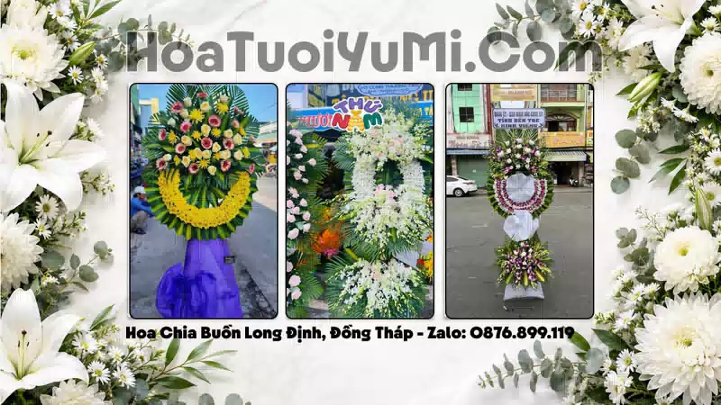 Đặt Vòng Hoa Tang Lễ Tại Xã Long Định, Đồng Tháp