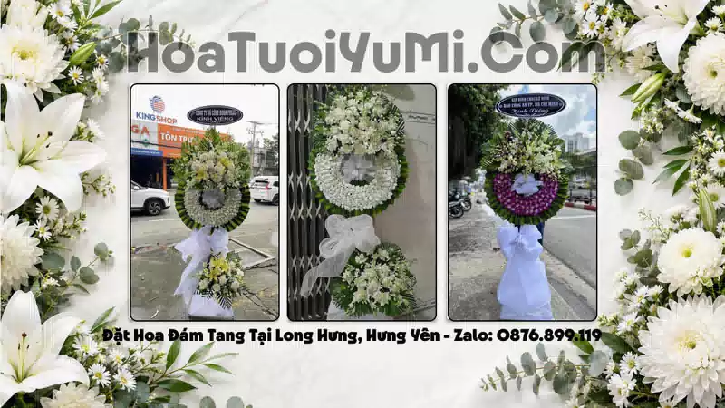 Đặt Vòng Hoa Chia Buồn Tại Xã Long Hưng, Tỉnh Hưng Yên