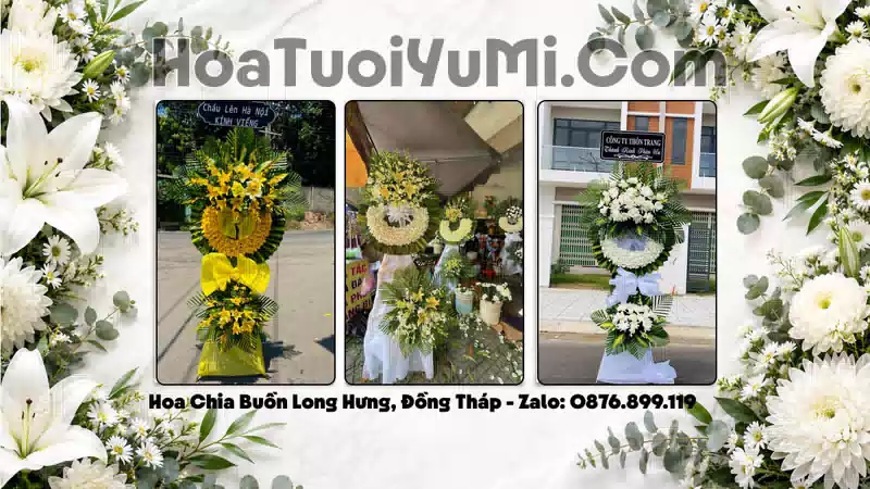 Đặt Vòng Hoa Chia Buồn Tại Xã Long Hưng, Tỉnh Đồng Tháp