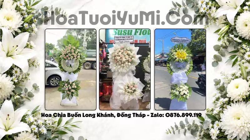 Vòng Hoa Viếng Xã Long Khánh, Tỉnh Đồng Tháp - Giao Kịp Giờ