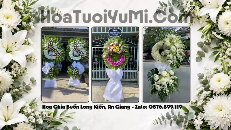 Đặt Hoa Viếng Đám Tang Tại Xã Long Kiến, Tỉnh An Giang
