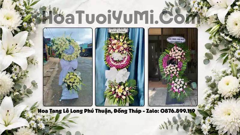 Đặt Vòng Hoa Chia Buồn Tại Xã Long Phú Thuận, Tỉnh Đồng Tháp