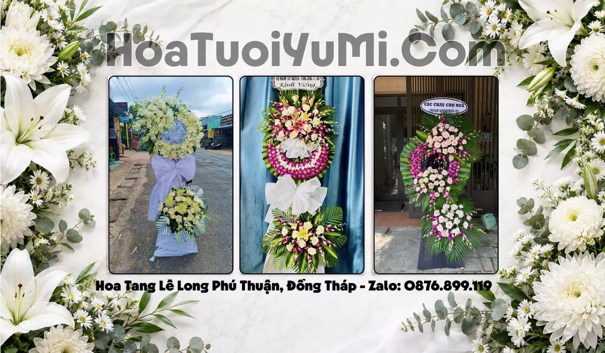 Đặt Vòng Hoa Chia Buồn Tại Xã Long Phú Thuận, Tỉnh Đồng Tháp