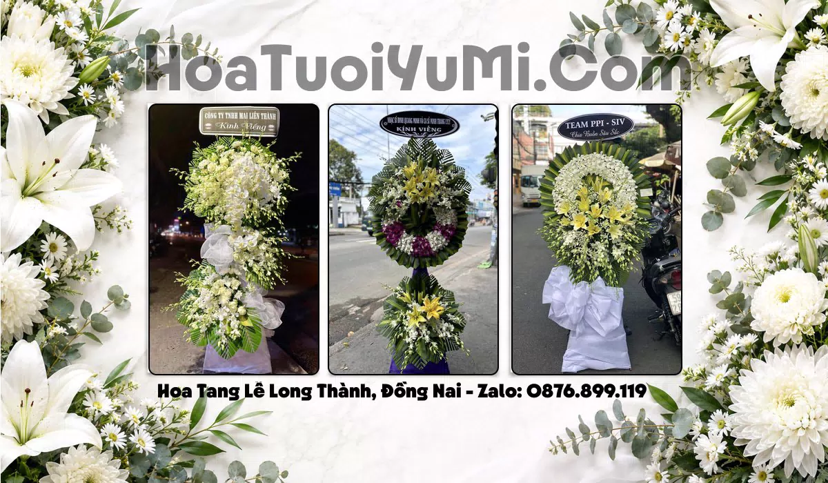vòng hoa tang lễ giao tận nơi tại Xã Long Thành, Đồng Nai