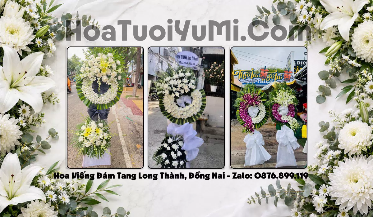 kệ hoa viếng đám tang tại Xã Long Thành, Đồng Nai