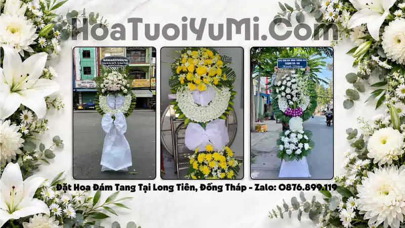 Vòng Hoa Viếng Xã Long Tiên, Tỉnh Đồng Tháp - Giao Kịp Giờ