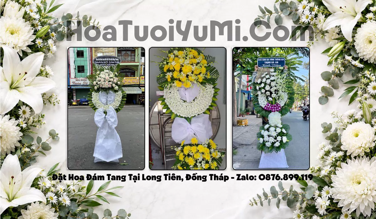 Vòng Hoa Viếng Xã Long Tiên, Tỉnh Đồng Tháp - Giao Kịp Giờ