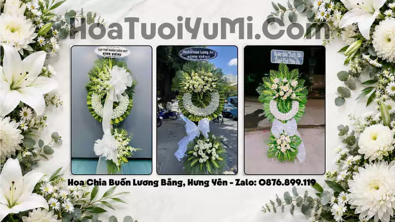 Đặt Hoa Viếng Đám Tang Tại Xã Lương Bằng, Tỉnh Hưng Yên