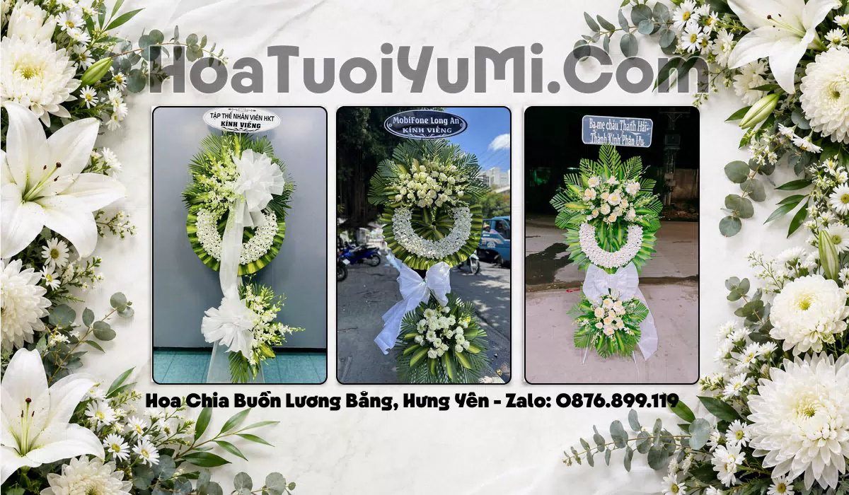 Đặt Hoa Viếng Đám Tang Tại Xã Lương Bằng, Tỉnh Hưng Yên