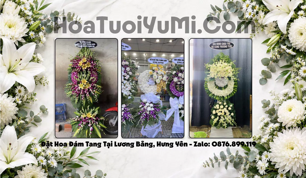 vòng hoa tang lễ Xã Lương Bằng