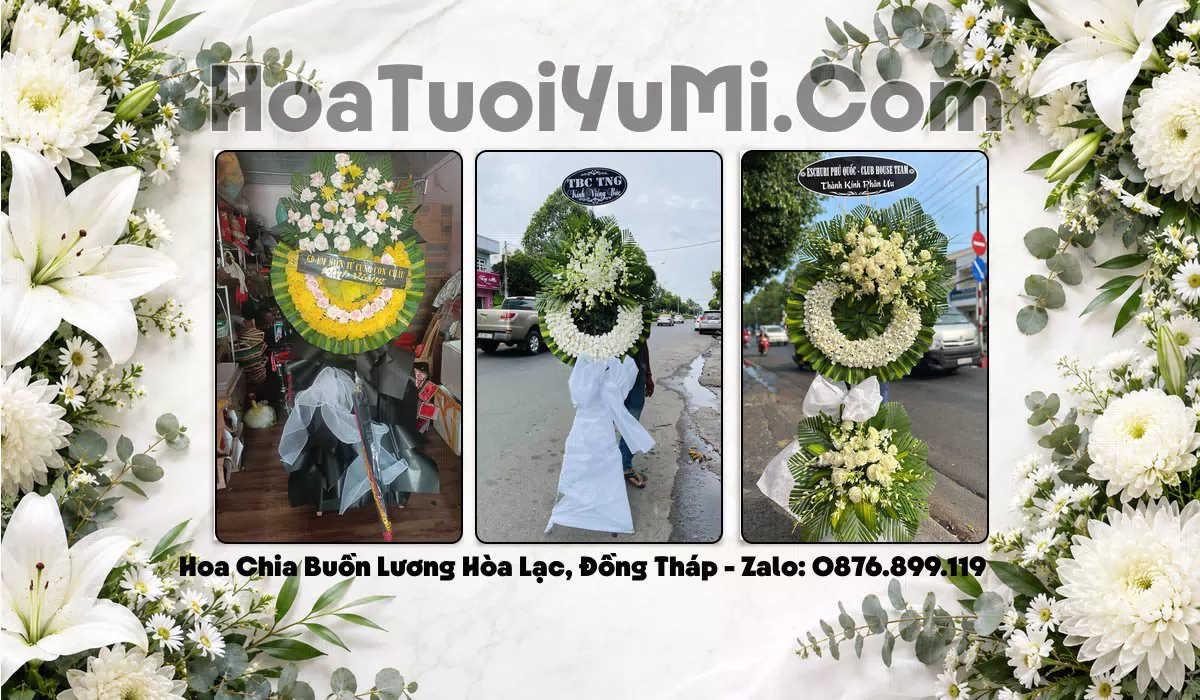 Đặt Vòng Hoa Chia Buồn Tại Xã Lương Hòa Lạc, Đồng Tháp