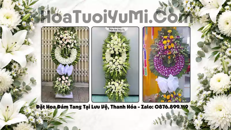 Vòng Hoa Viếng Xã Lưu Vệ, Thanh Hóa - Giao Kịp Giờ