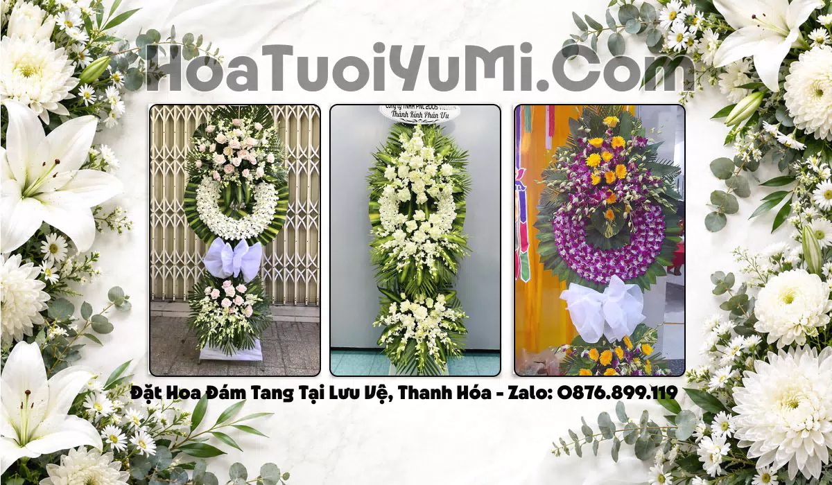 Vòng Hoa Viếng Xã Lưu Vệ, Thanh Hóa - Giao Kịp Giờ