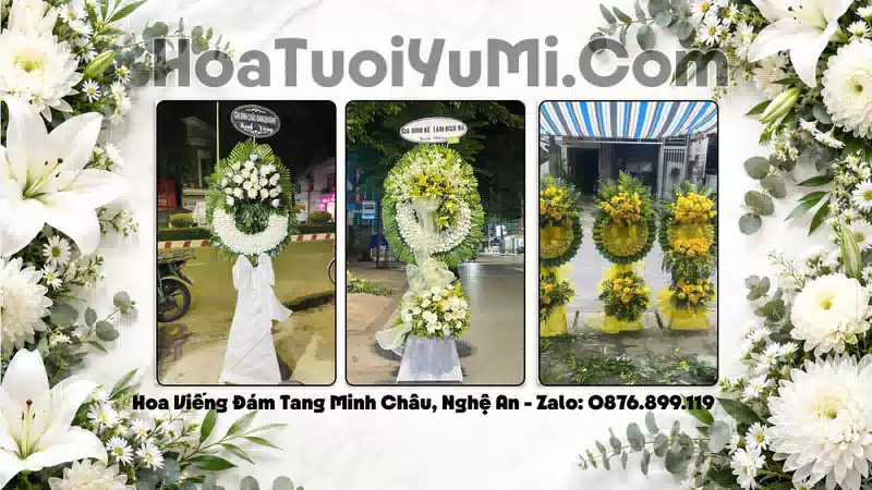 Đặt Vòng Hoa Chia Buồn Tại Xã Minh Châu, Nghệ An