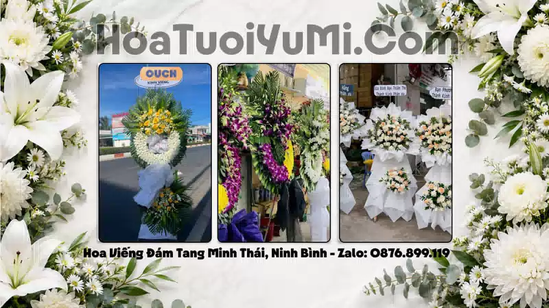 Đặt Vòng Hoa Đám Tang Tại Xã Minh Thái, Tỉnh Ninh Bình