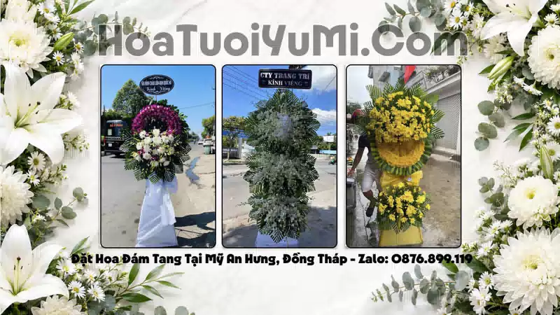 Vòng Hoa Viếng Xã Mỹ An Hưng, Đồng Tháp - Giao Kịp Giờ