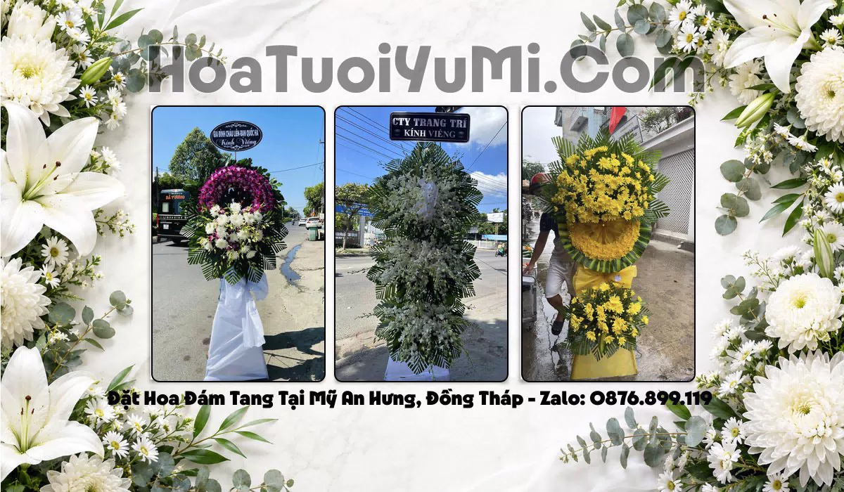 Vòng Hoa Viếng Xã Mỹ An Hưng, Đồng Tháp - Giao Kịp Giờ
