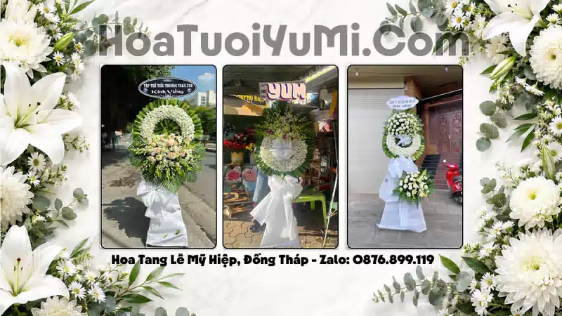 Đặt Vòng Hoa Đám Tang Tại Xã Mỹ Hiệp, Tỉnh Đồng Tháp