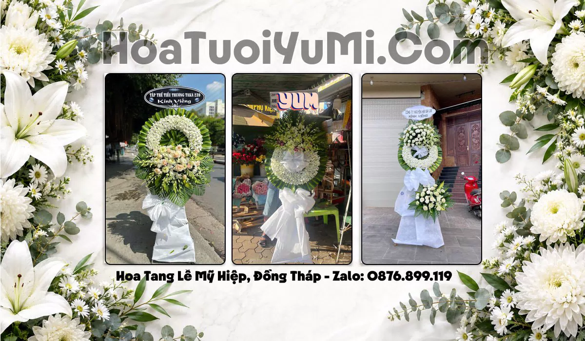 Đặt Vòng Hoa Đám Tang Tại Xã Mỹ Hiệp, Tỉnh Đồng Tháp