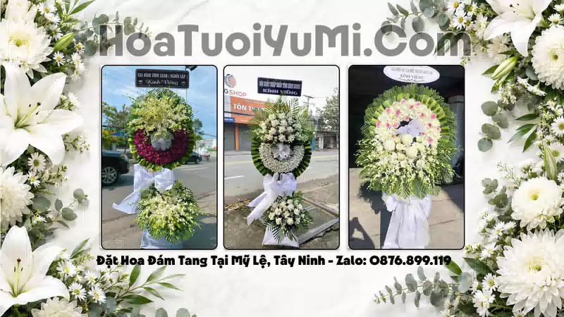 Vòng Hoa Viếng Xã Mỹ Lệ, Tỉnh Tây Ninh - Giao Kịp Giờ