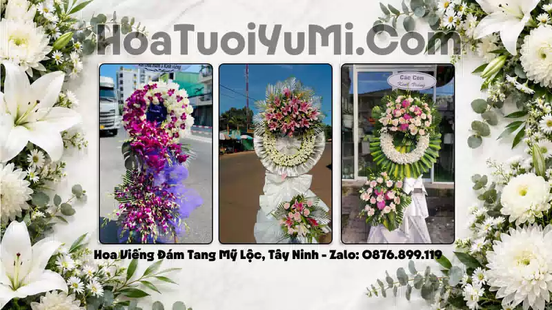 Vòng Hoa Viếng Xã Mỹ Lộc, Tây Ninh - Giao Kịp Giờ