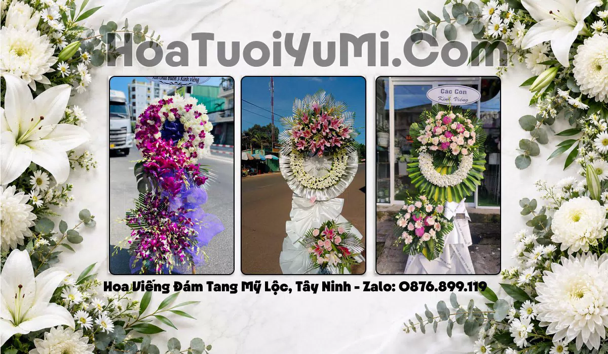 Vòng Hoa Viếng Xã Mỹ Lộc, Tây Ninh - Giao Kịp Giờ