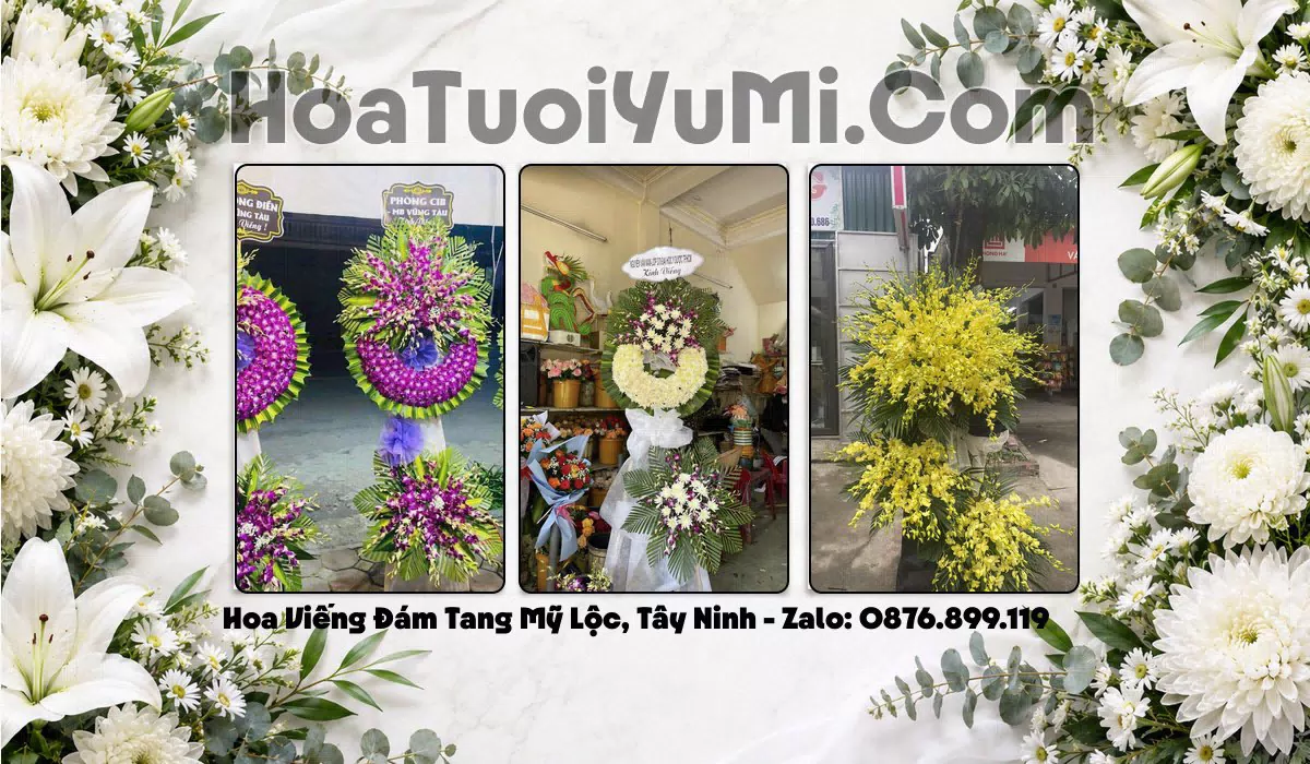 kệ hoa viếng đám tang Xã Mỹ Lộc