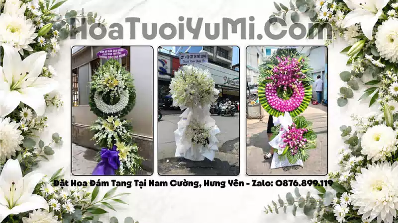 Đặt Hoa Viếng Đám Tang Tại Xã Nam Cường, Tỉnh Hưng Yên