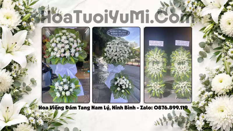 Vòng Hoa Viếng Xã Nam Lý, Tỉnh Ninh Bình - Giao Kịp Giờ