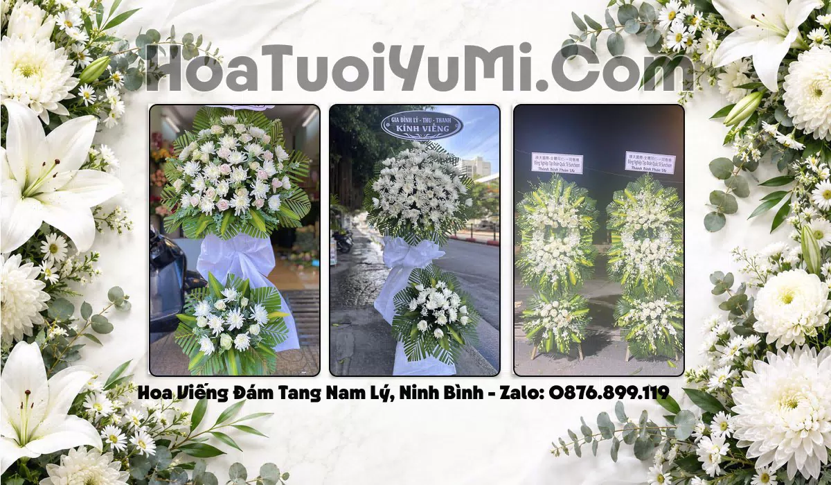 Vòng Hoa Viếng Xã Nam Lý, Tỉnh Ninh Bình - Giao Kịp Giờ