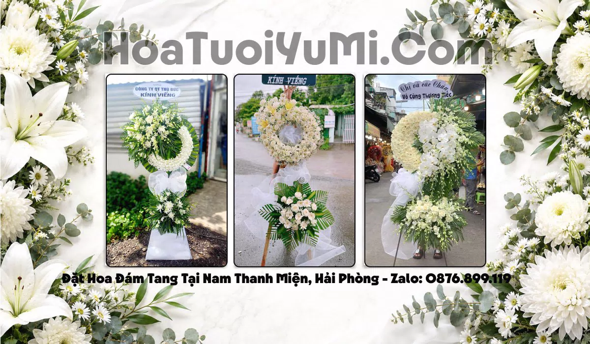 vòng hoa tang lễ Xã Nam Thanh Miện