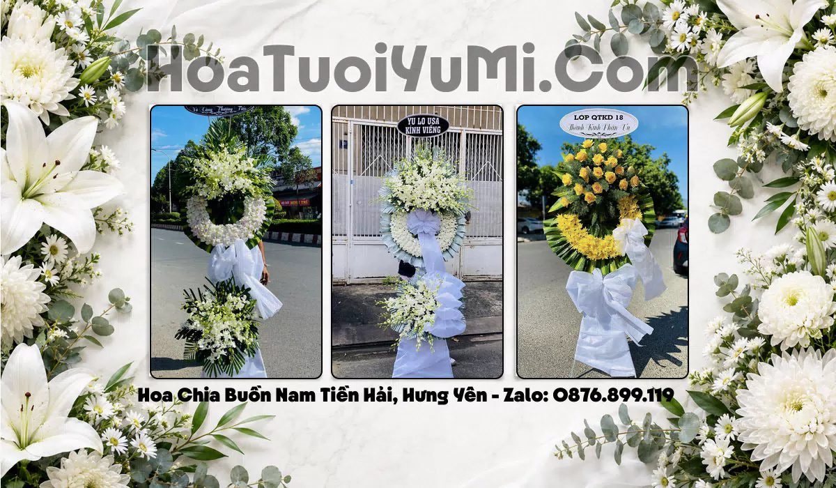 Đặt Vòng Hoa Chia Buồn Tại Xã Nam Tiền Hải, Tỉnh Hưng Yên