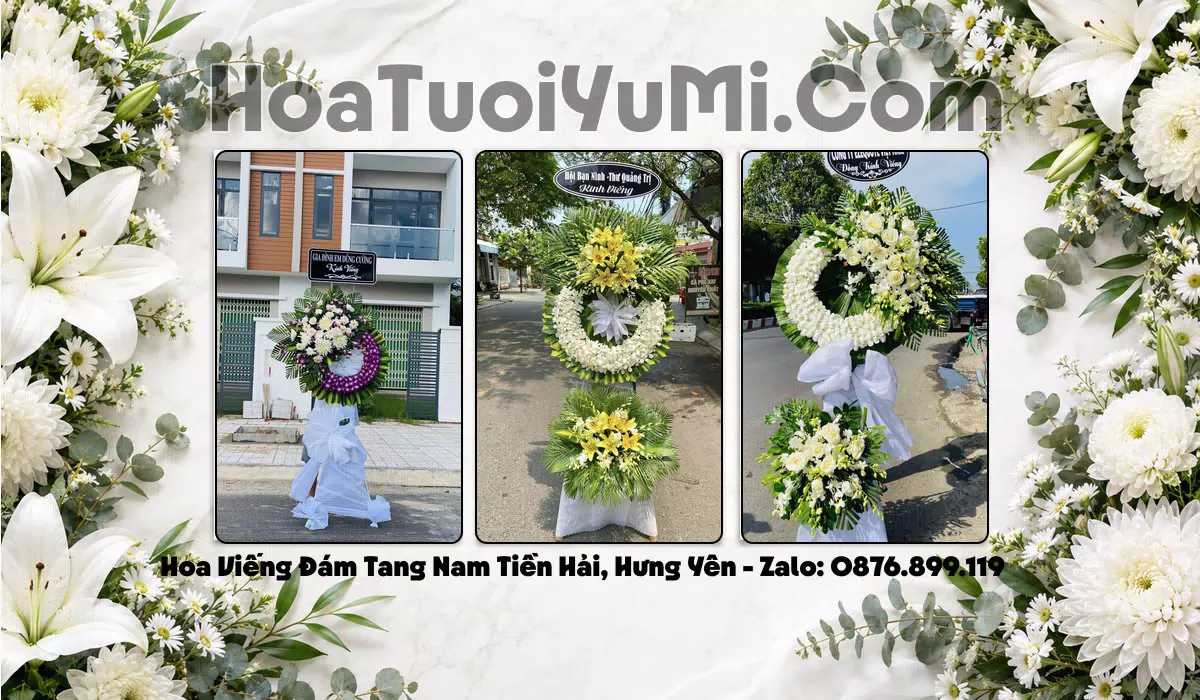 Vòng hoa chia buồn tại Xã Nam Tiền Hải, Tỉnh Hưng Yên