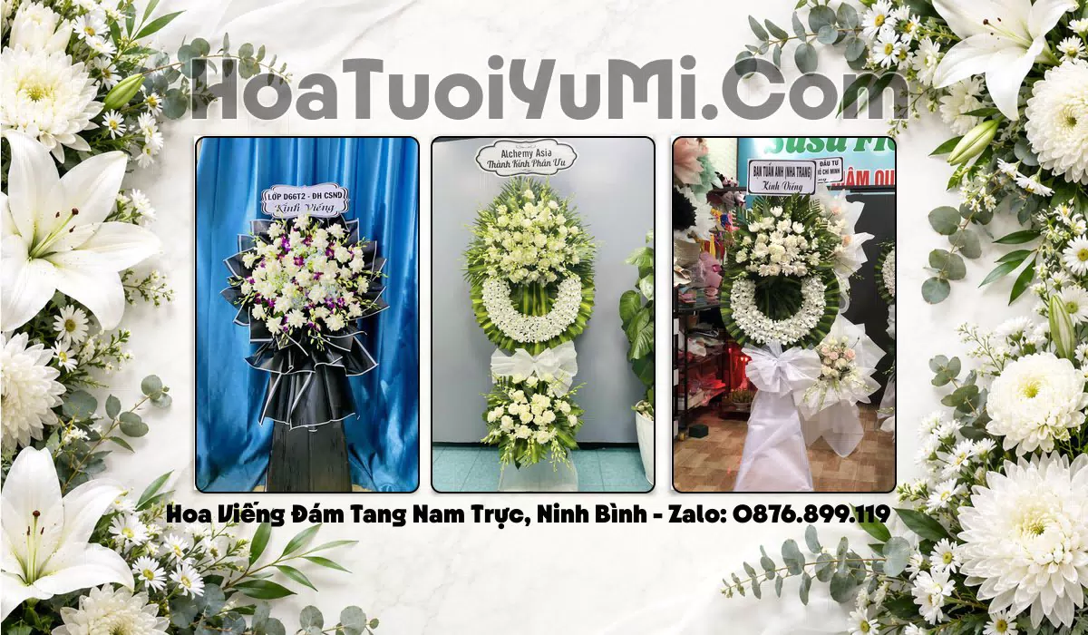 Đặt Hoa Viếng Đám Tang Tại Xã Nam Trực, Tỉnh Ninh Bình
