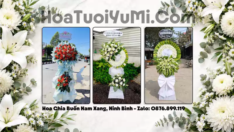 Đặt Vòng Hoa Đám Tang Tại Xã Nam Xang, Tỉnh Ninh Bình