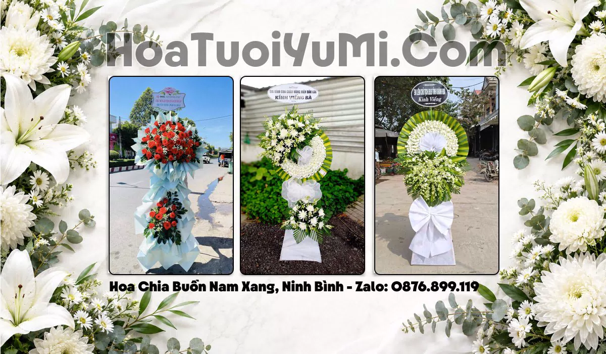 Đặt Vòng Hoa Đám Tang Tại Xã Nam Xang, Tỉnh Ninh Bình