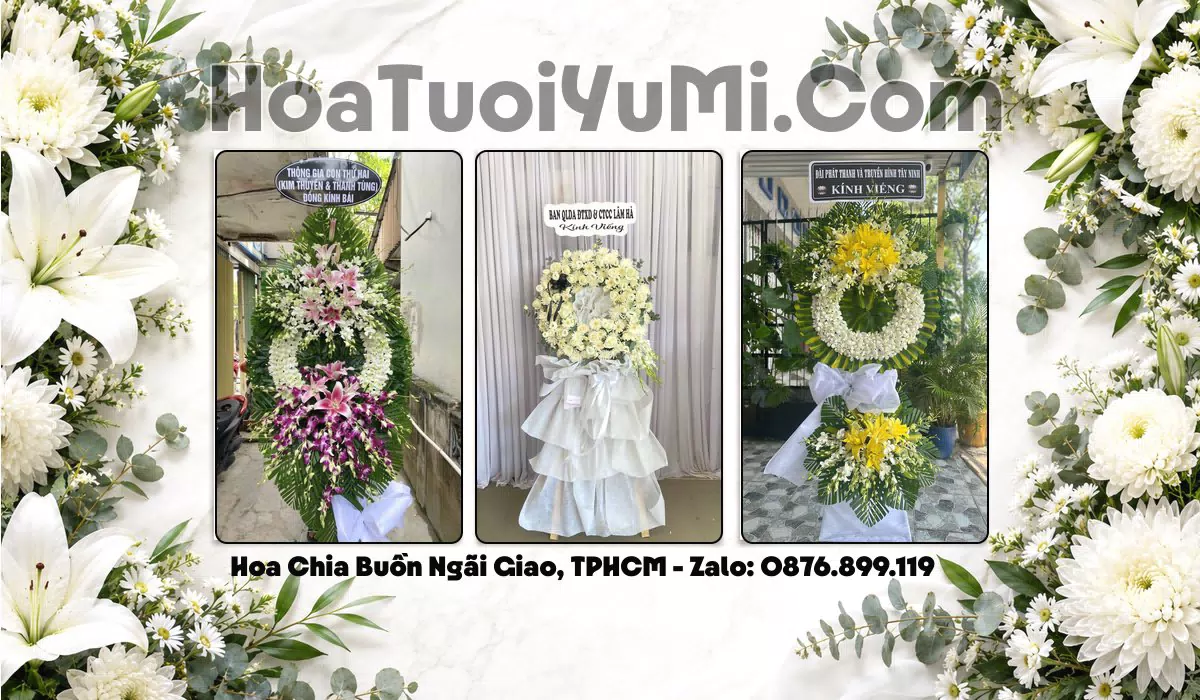 Vòng hoa tang lễ giao tận nơi tại Xã Ngãi Giao, Thành phố Hồ Chí Minh