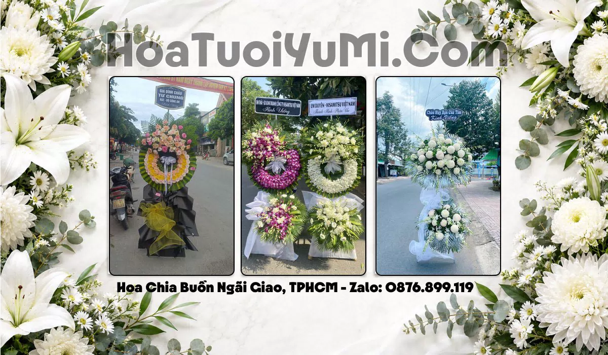 Kệ hoa viếng tang lễ tại Xã Ngãi Giao, Thành phố Hồ Chí Minh